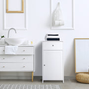 Armário de Casa de Banho Compacto – 43x34x77 cm – Branco – MDF