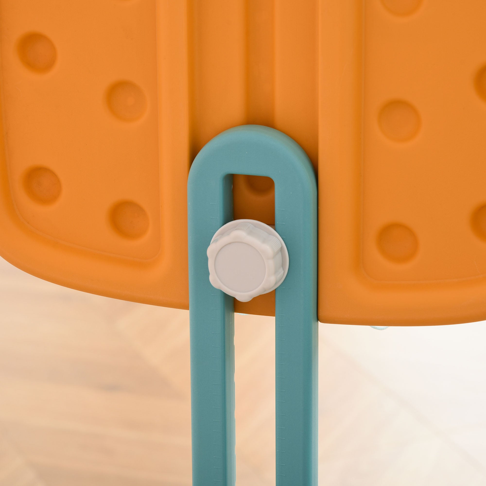 Parque Infantil Multifuncional 5 em 1 - 210x186x133cm - Azul, Cinza e Laranja