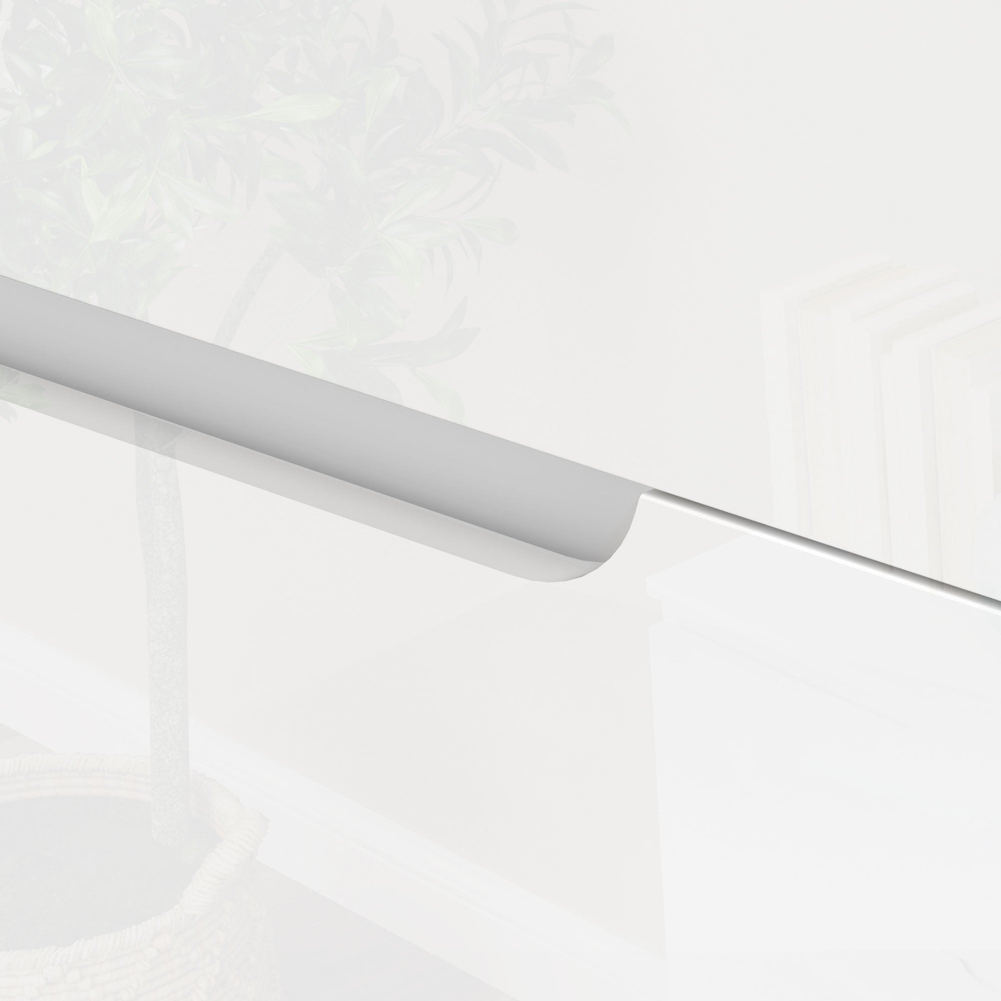 Cómoda Moderna com 6 Gavetas - 120x40x75 cm - Branco