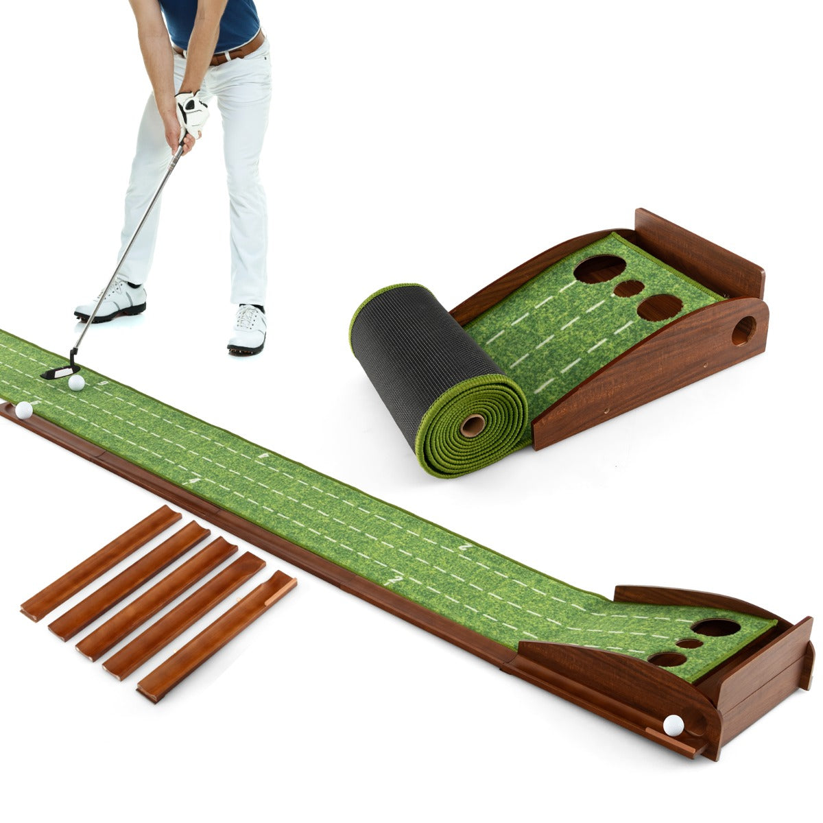 Tapete de Golfe – 302 x 37 x 15 cm – nylon