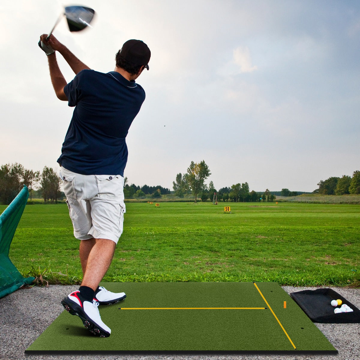 Tapete de Golf de Relva Sintética – 152 x 117 x 2 cm – Verde