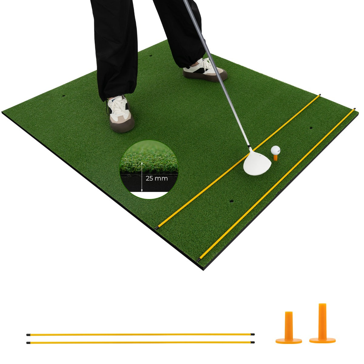 Tapete de Golfe de Relva Sintética – 152 x 117 x 2,5 cm – Verde