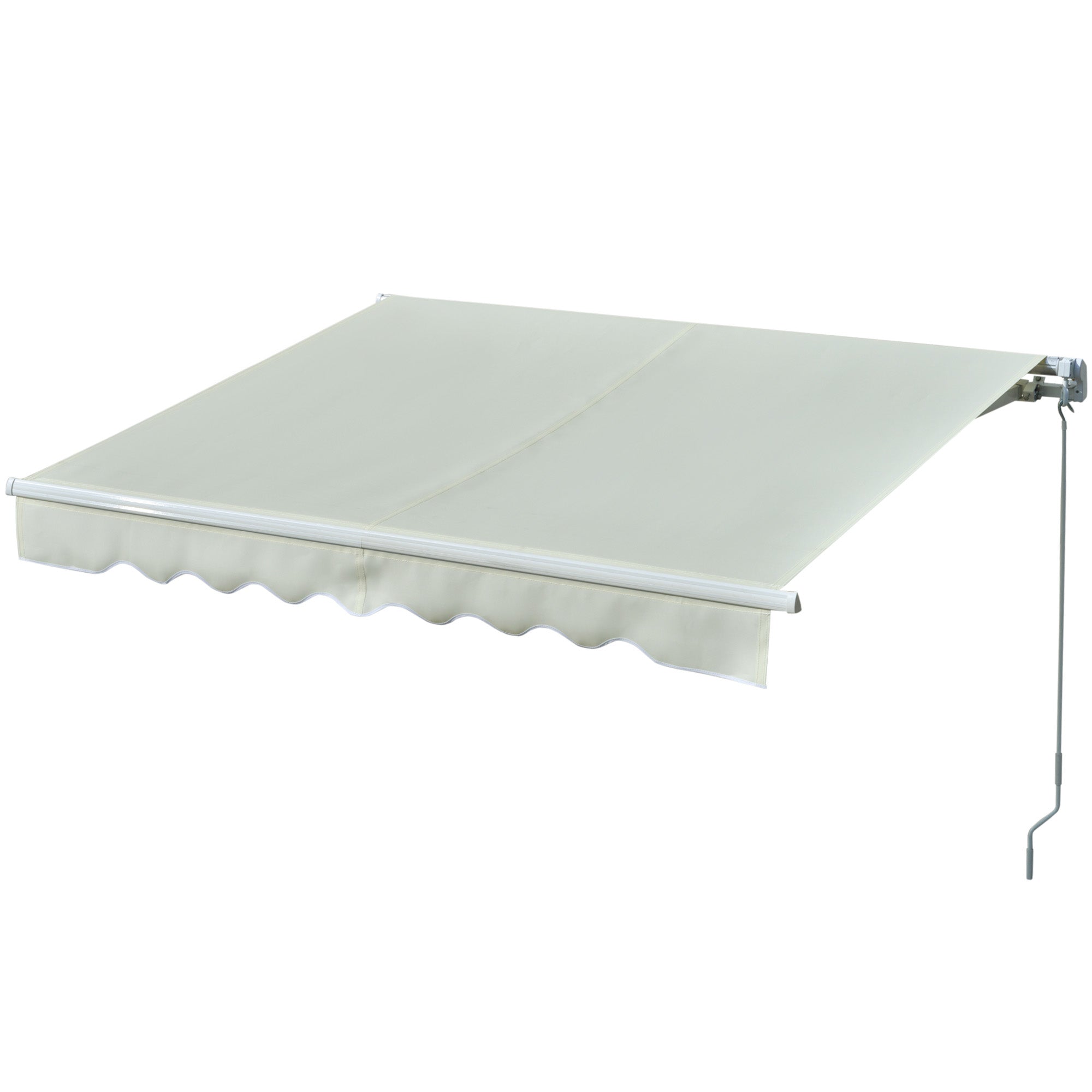 Toldo Manual Retrátil 250x200 cm - Cor Creme