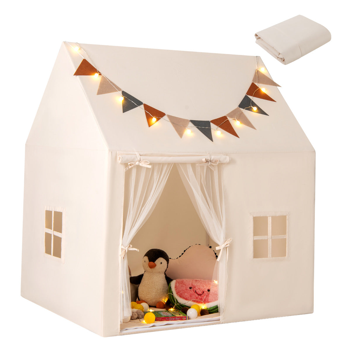 Casa de Jogo – 123 x 107 x 137 cm – Bege – Tecido Oxford