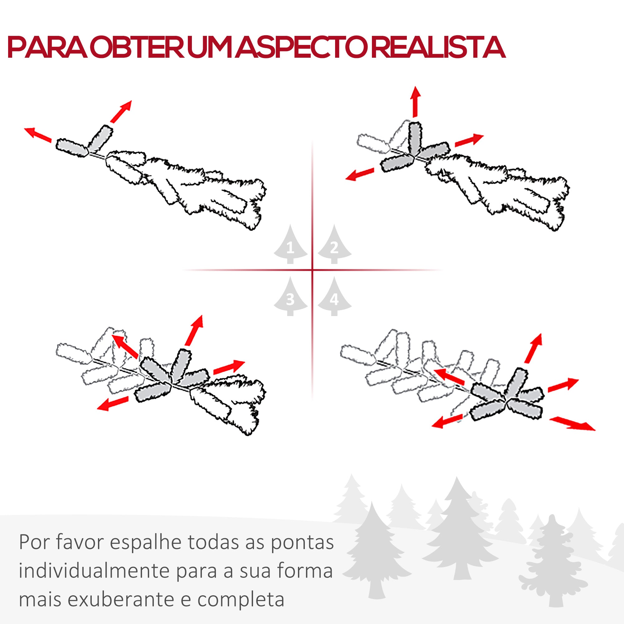 Árvore de Natal Artificial 180cm Verde Escuro Φ55x180cm