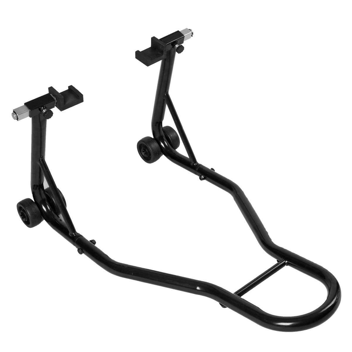 Suporte Traseiro em Aço Inoxidável para Roda Traseira de Motocicleta - Preto
