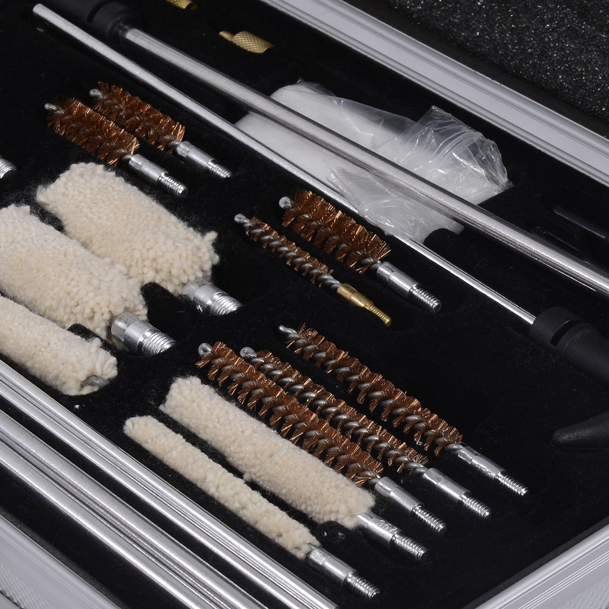 Kit de Limpeza de Armas Pistola Rifle com Estojo