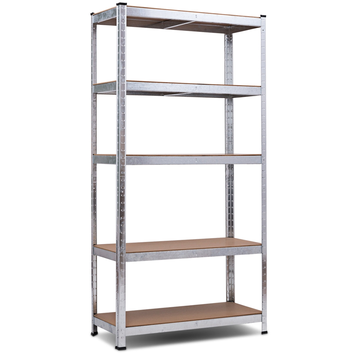 Estante com 5 Níveis e Prateleiras Reguláveis em Estrutura de Aço Resistente para Casa, Escritório, Quarto e Garagem 90 x 40 x 180 cm