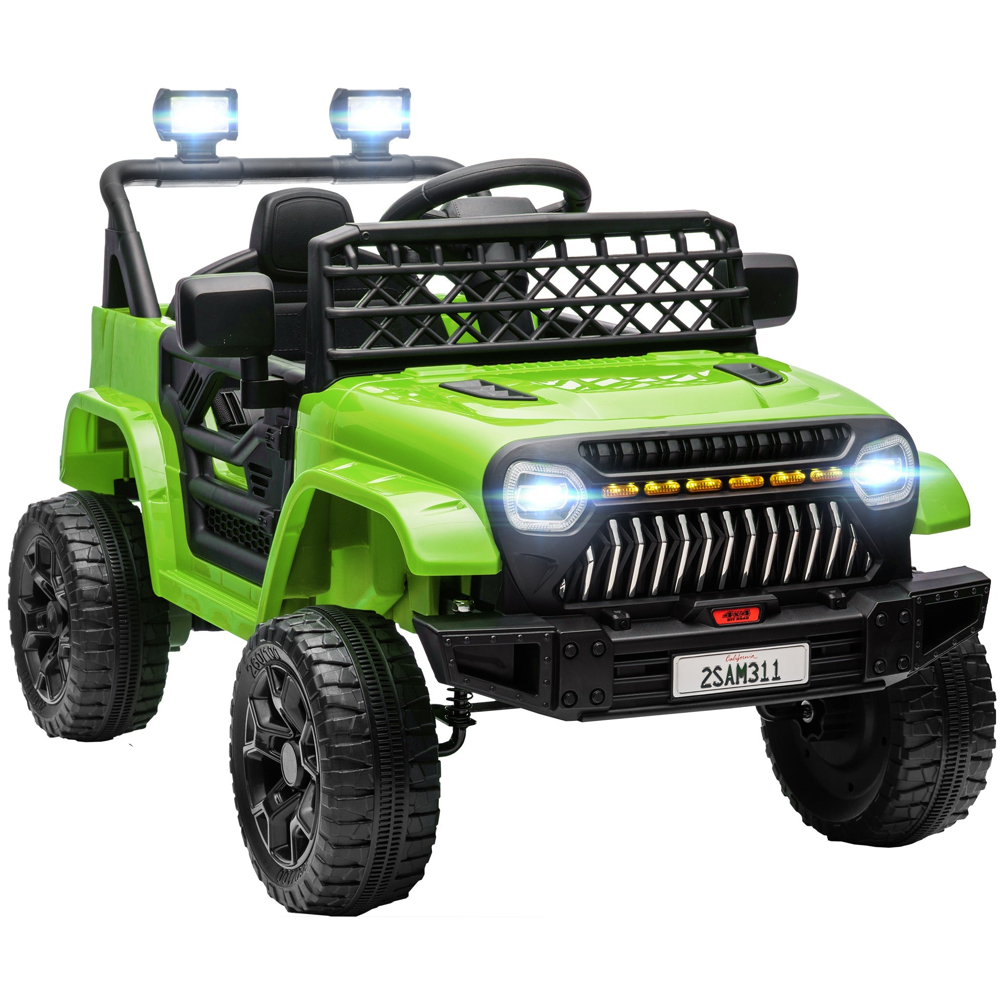 Carro Elétrico Infantil UTV Verde 95x62,5x65 cm