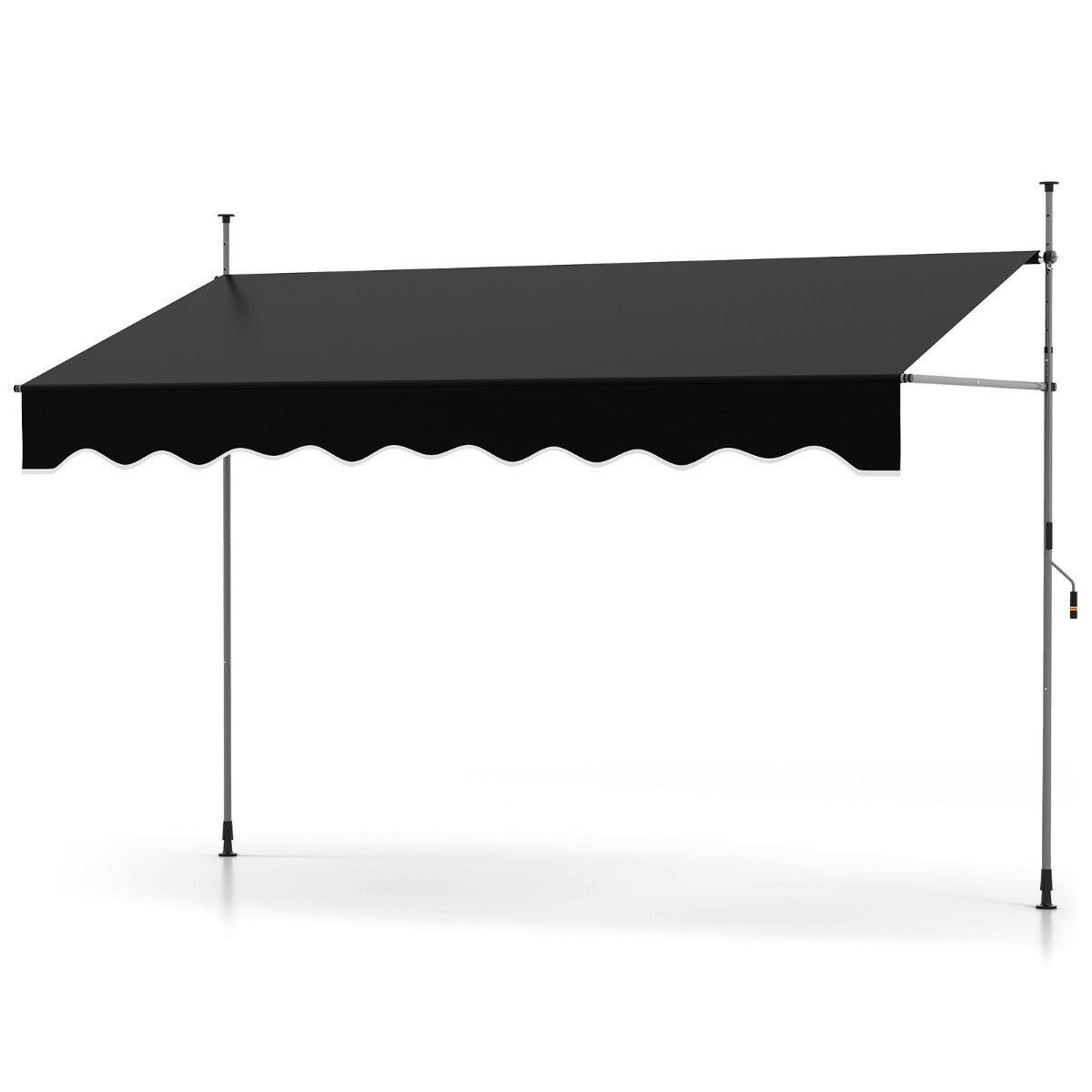 Toldo Retráctil Manual 3 m x 180 cm para Exterior - Preto