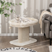 Arranhador para Gatos – 59 x 39,5 x 50 cm – Bege – Madeira de Engenharia