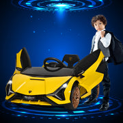 Carro Elétrico Infantil com Controlo Remoto – 108 x 64 x 41 cm – Amarelo – PP e ferro