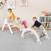 Conjunto de Escalada 3 em 1 para Crianças em Madeira – Branco