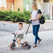Triciclo para Crianças 2-4 Anos Bicicleta de Equilíbrio 4 em 1 com Altura Ajustável Pedais e Rodas Desmontáveis 37 x 72 x 101 cm Azul
