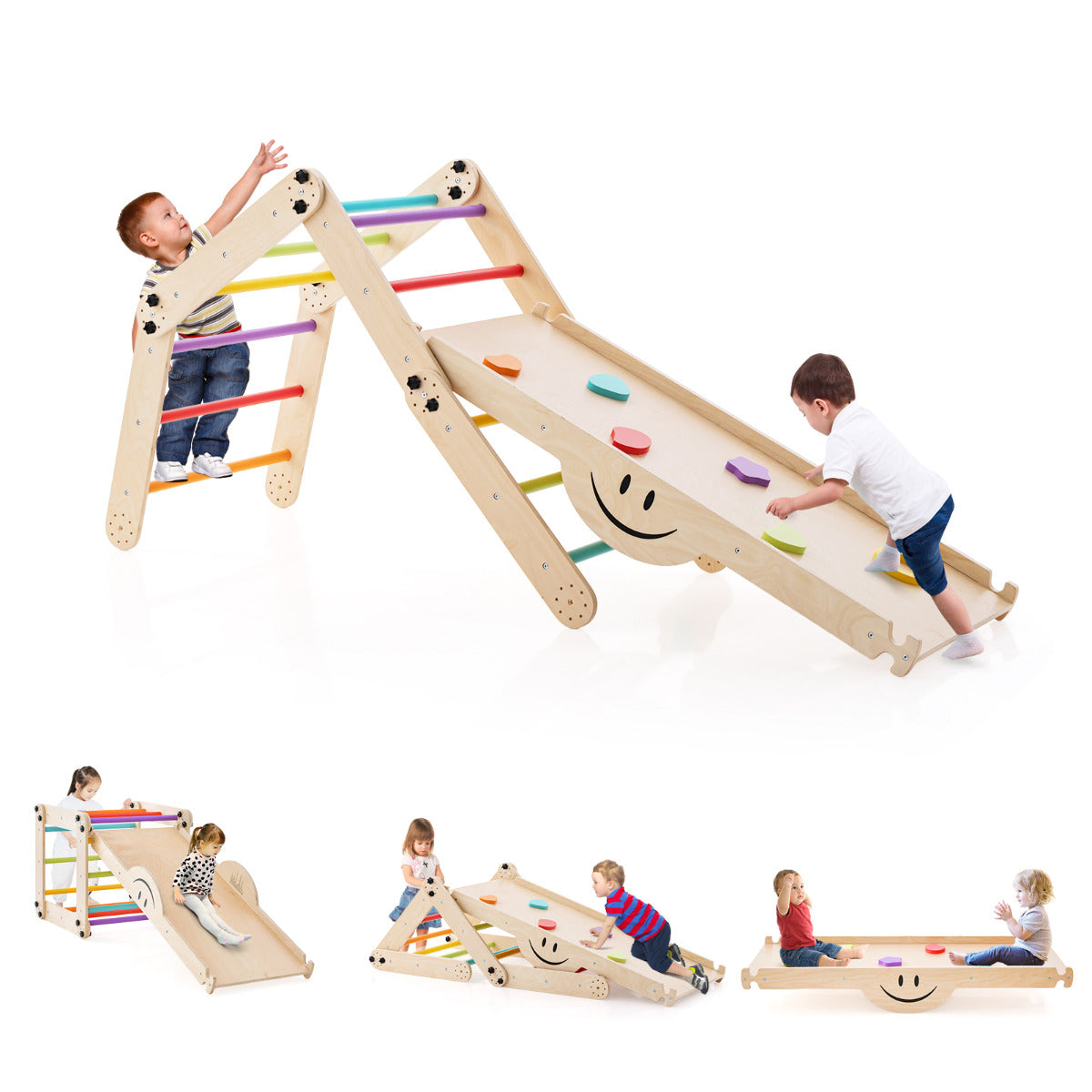 Jogo de Escalada Montessori – madeira – multicolor