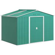 Abrigo de Jardim Exterior Verde 277x195x192cm - Armazenamento de Ferramentas