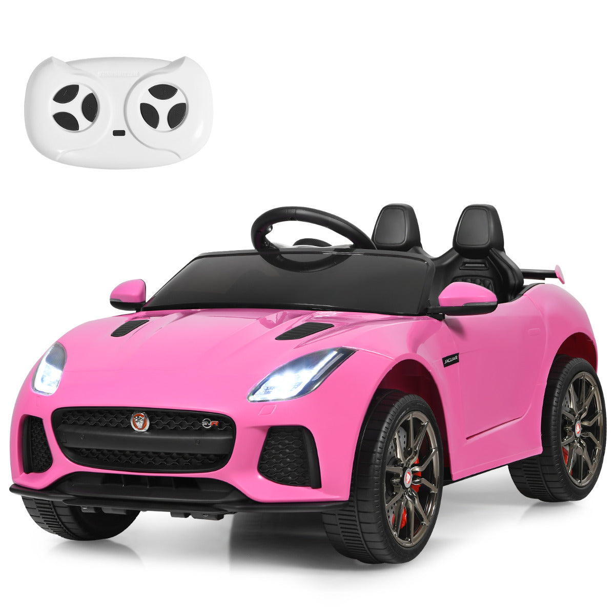 Carro Elétrico Jaguar Montável para Crianças – Rosa – Plástico