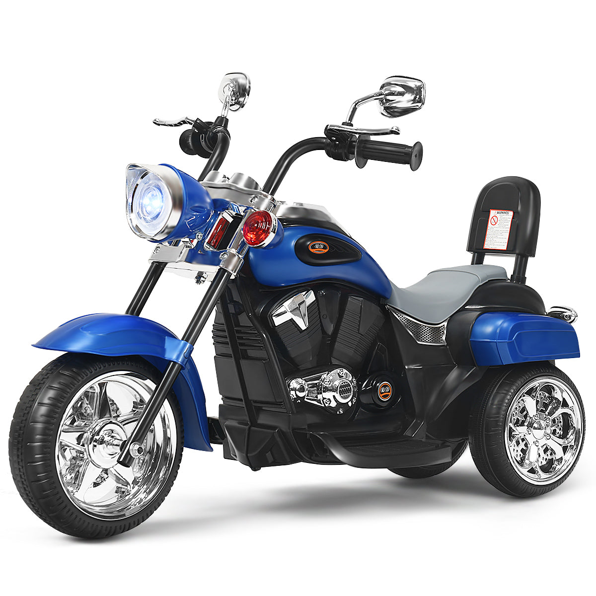 Moto Chopper Elétrica para Crianças – Azul