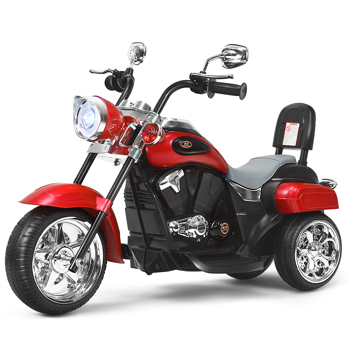 Moto Chopper Elétrica para Crianças – Cor Vermelha