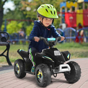 Cuatriciclo Elétrico Infantil ATV com Design Moderno Preto 73 x 40 x 44,5 cm