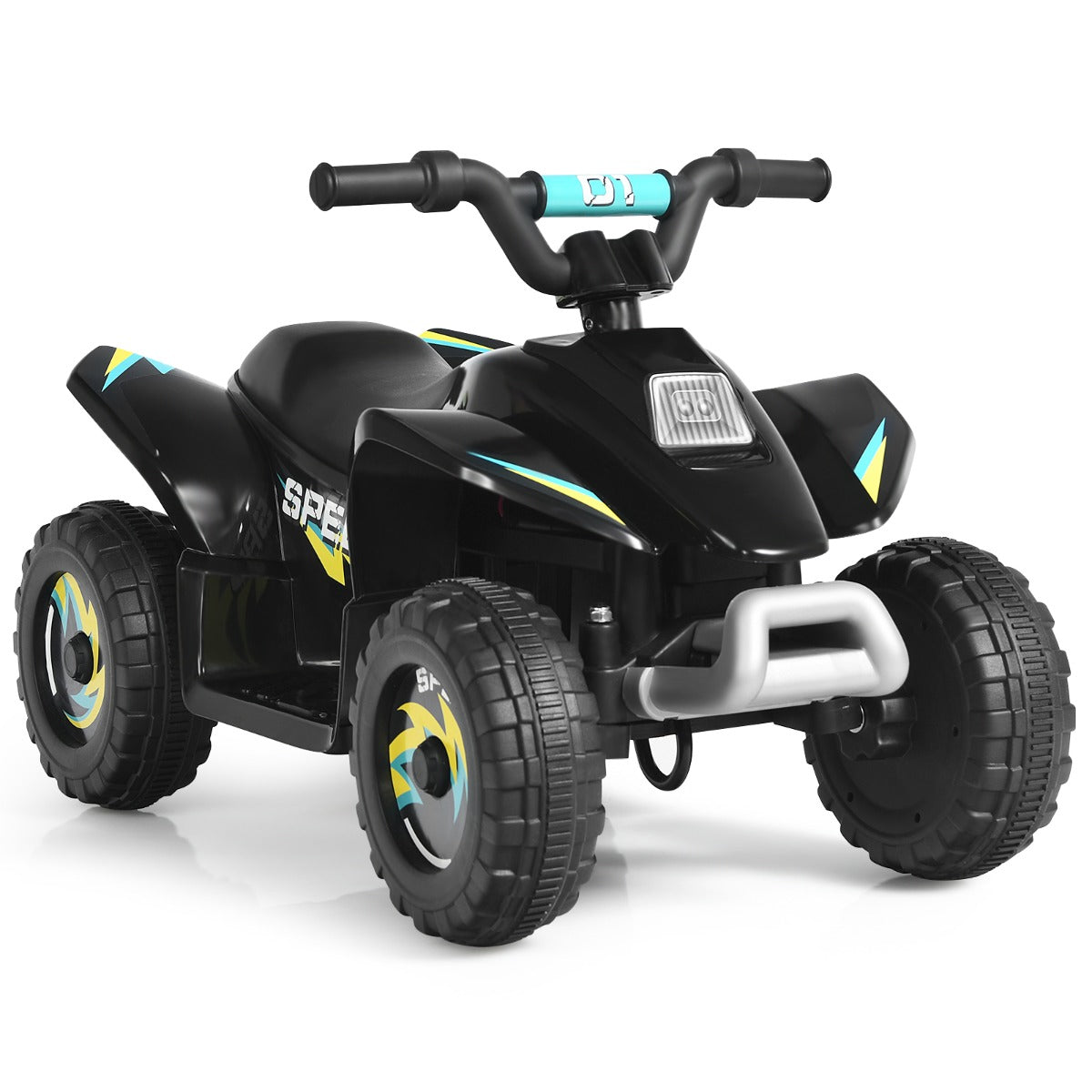Cuatriciclo Elétrico Infantil ATV com Design Moderno Preto 73 x 40 x 44,5 cm