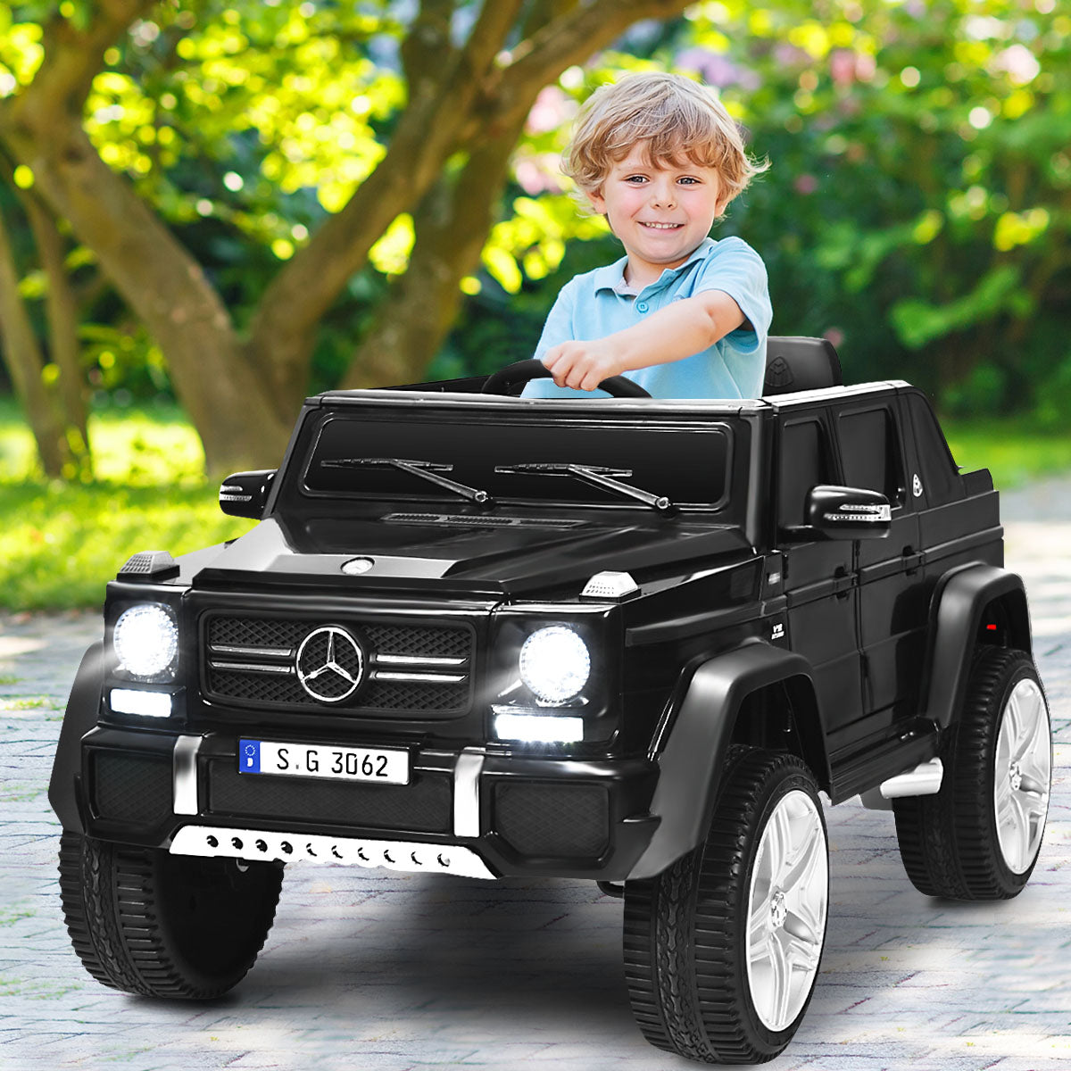 Carro Elétrico para Crianças de 3-8 Anos – Preto
