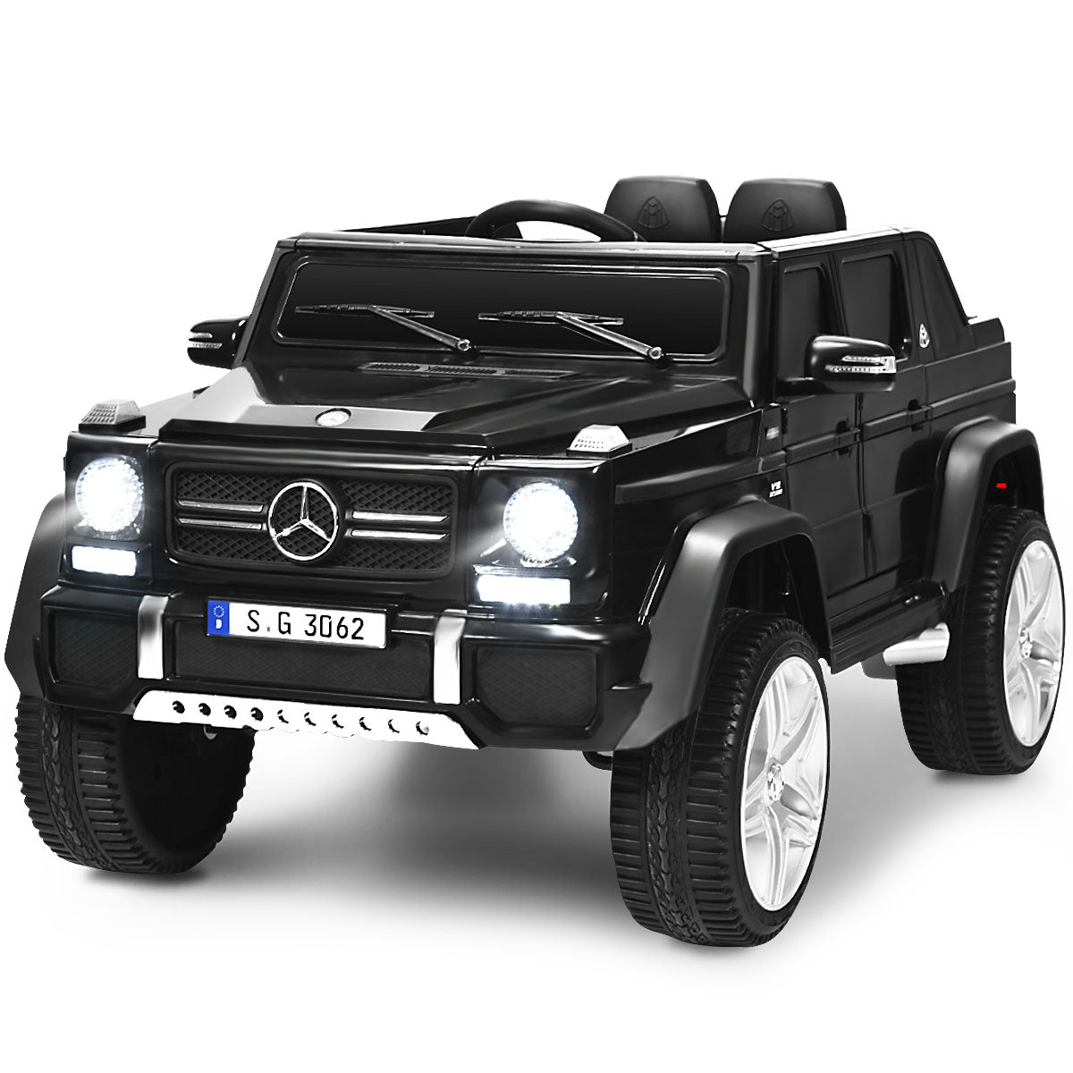 Carro Elétrico para Crianças de 3-8 Anos – Preto