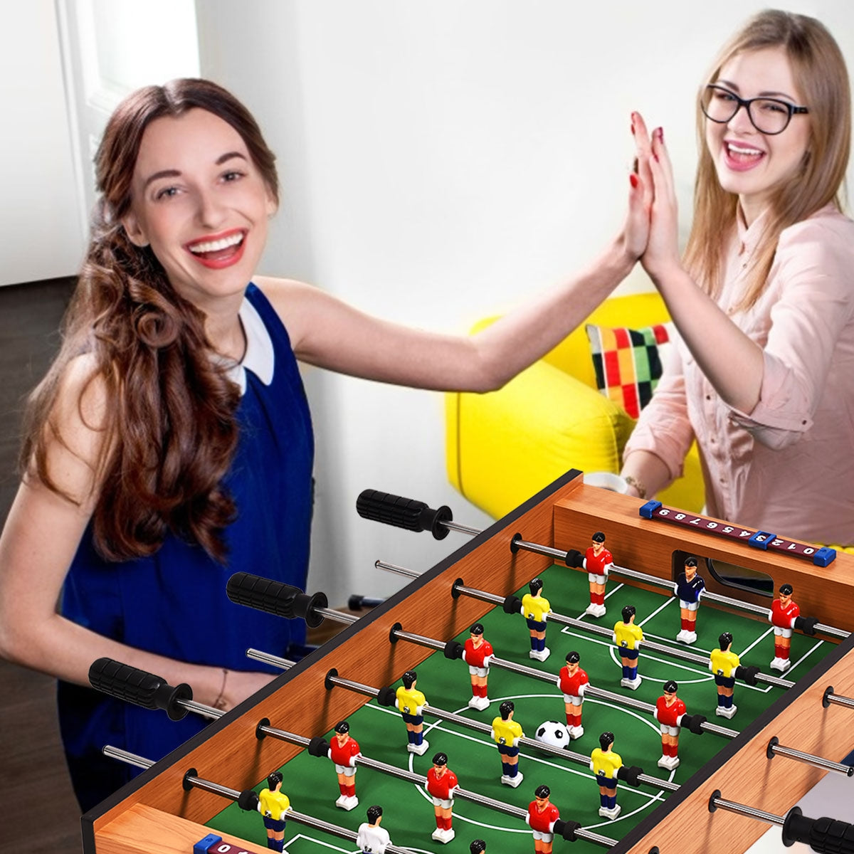 Mesa de Jogos Multifuncional 2 em 1 - Futebol de Mesa e Hóquei