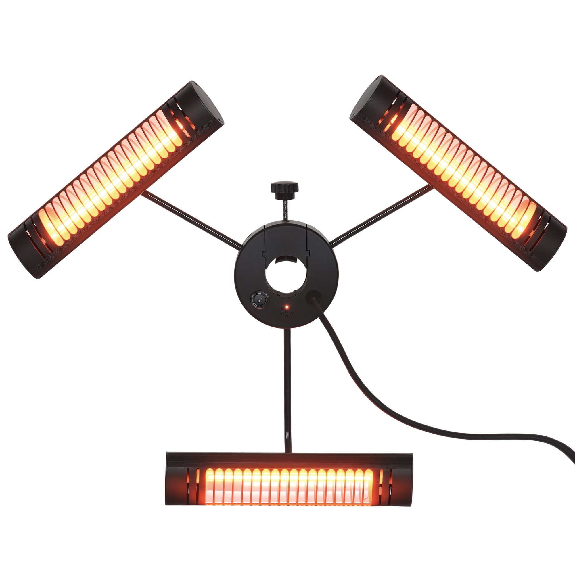 Aquecedor Elétrico de Exterior 1000W 87x75x22cm Preto