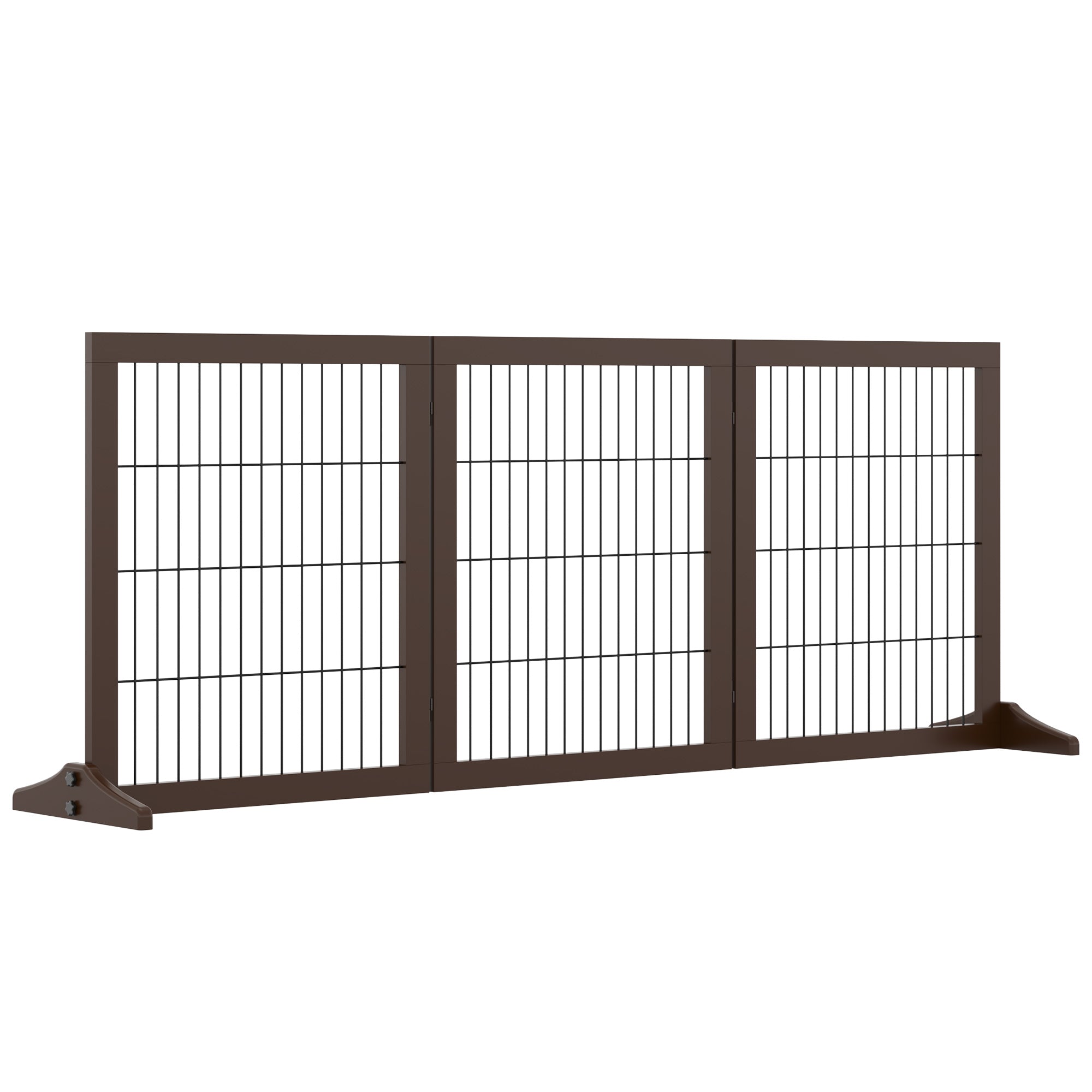 Barreira de Segurança para Cães 185x36x71 cm - Marrom