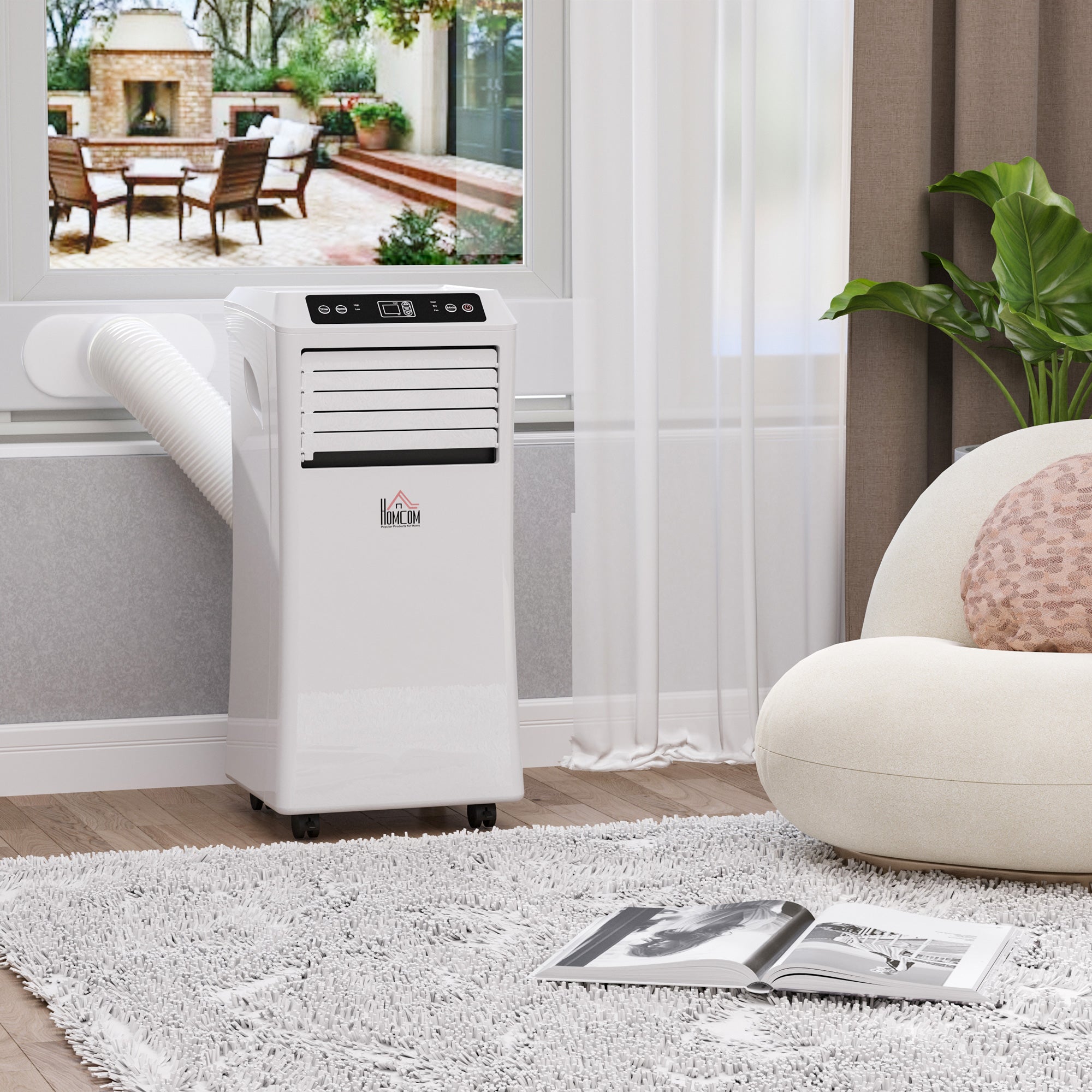 Ar Condicionado Portátil 9000BTU Branco 35,4x33,8x69,8cm