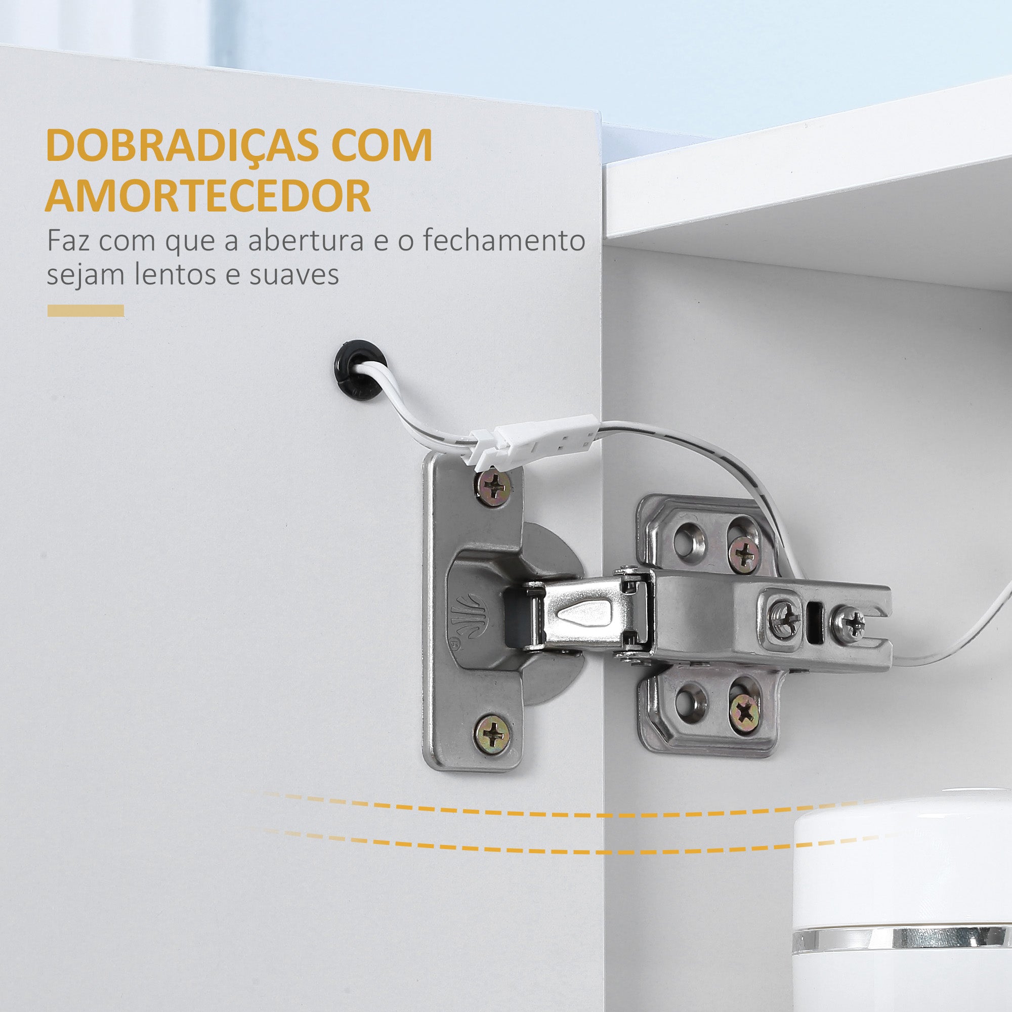 Armário de Casa de Banho com Espelho LED 70x15x65 cm - Branco