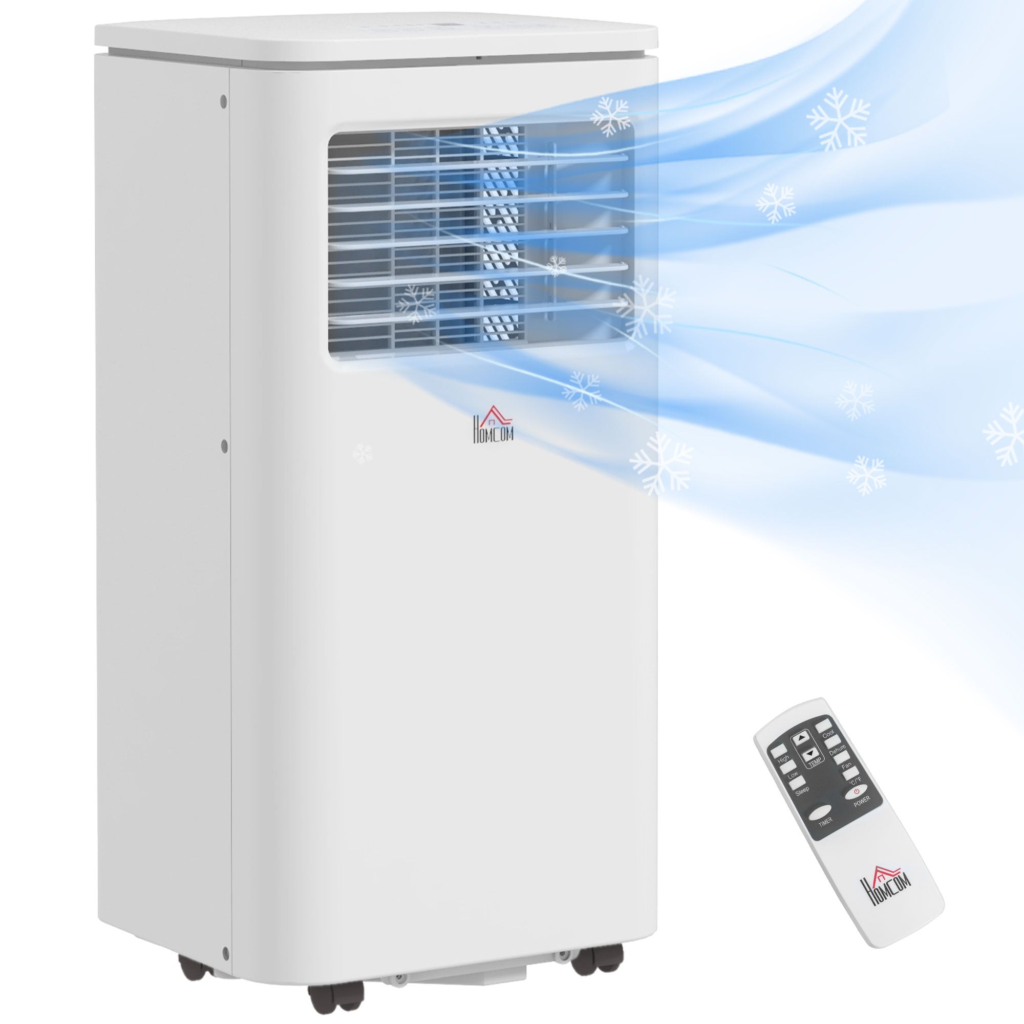 Ar Condicionado Portátil 9000 BTU Branco 30x34x69,4 cm
