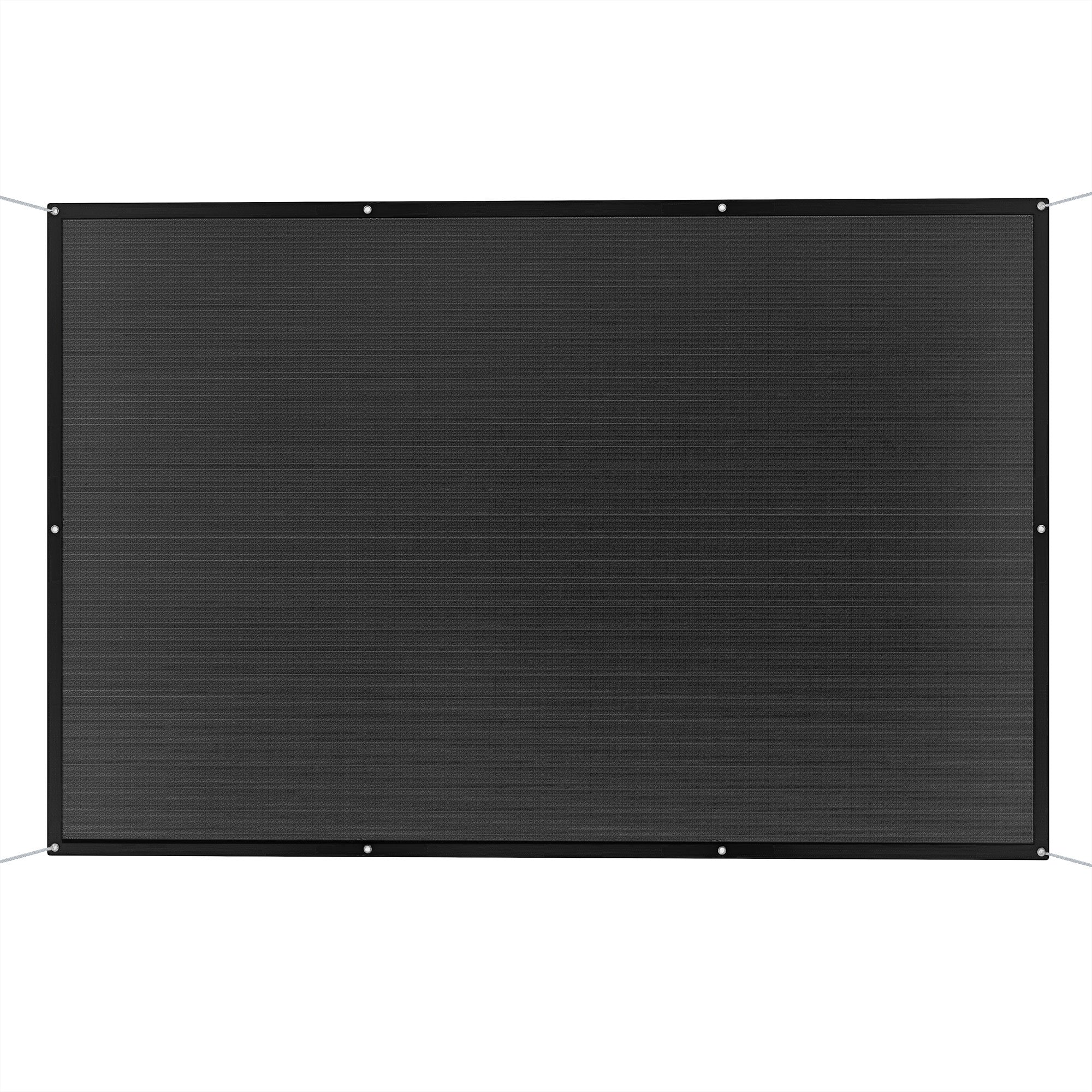 Vela de Sombra Retangular Preto 305x200 cm - Proteção Solar e Anticongelante