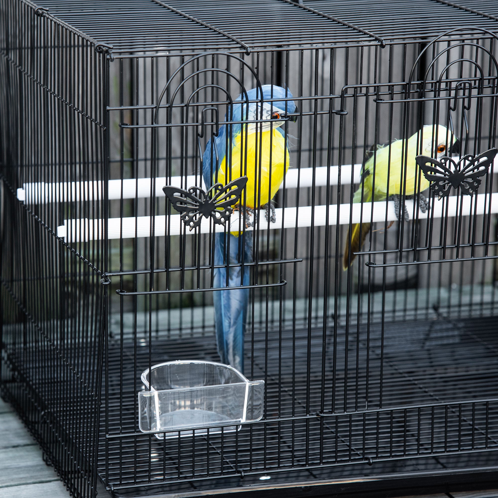 Gaiola para Pássaros – 60x41x41cm – Preto – Metal