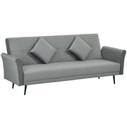 Sofá Cama Convertível Cinzento 206x81x83 cm