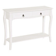 Mesa Consola Minimalista Branca 100x33x75 cm