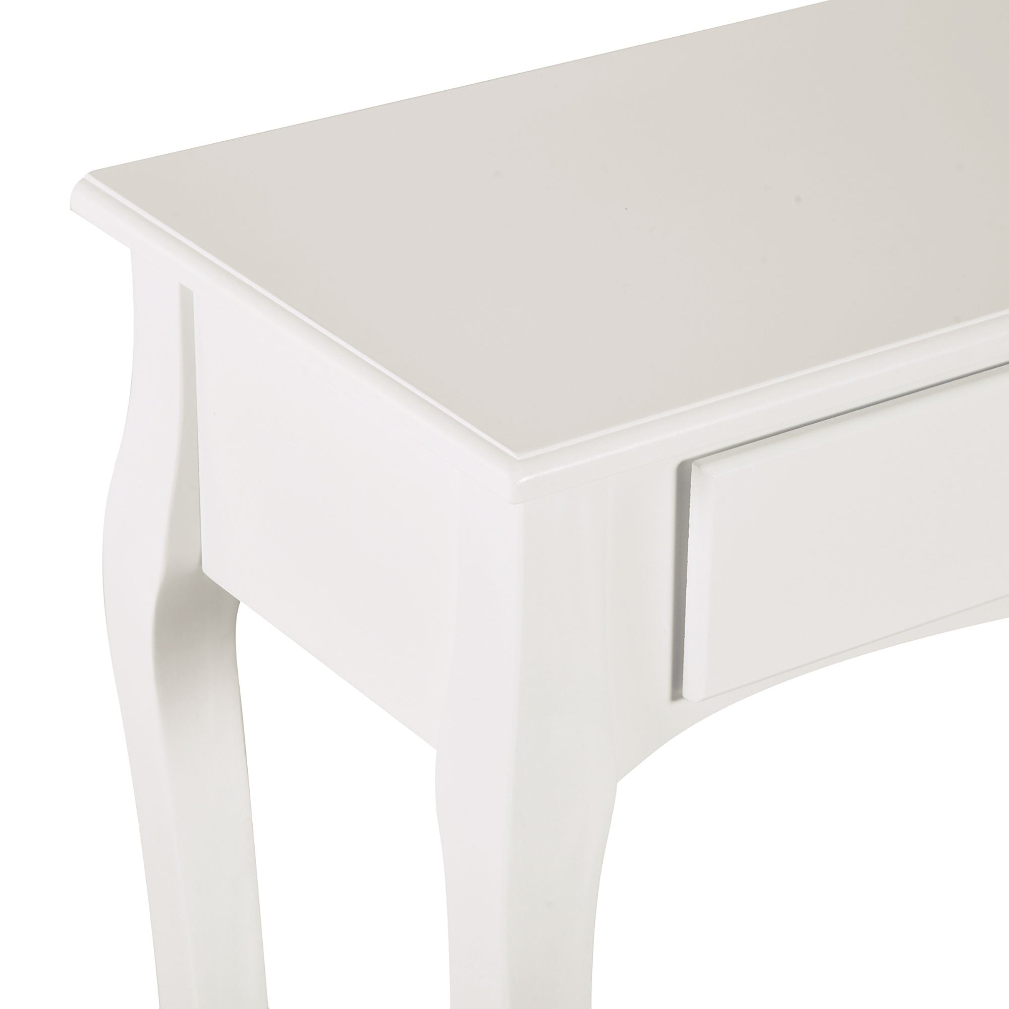 Mesa Consola Minimalista Branca 100x33x75 cm