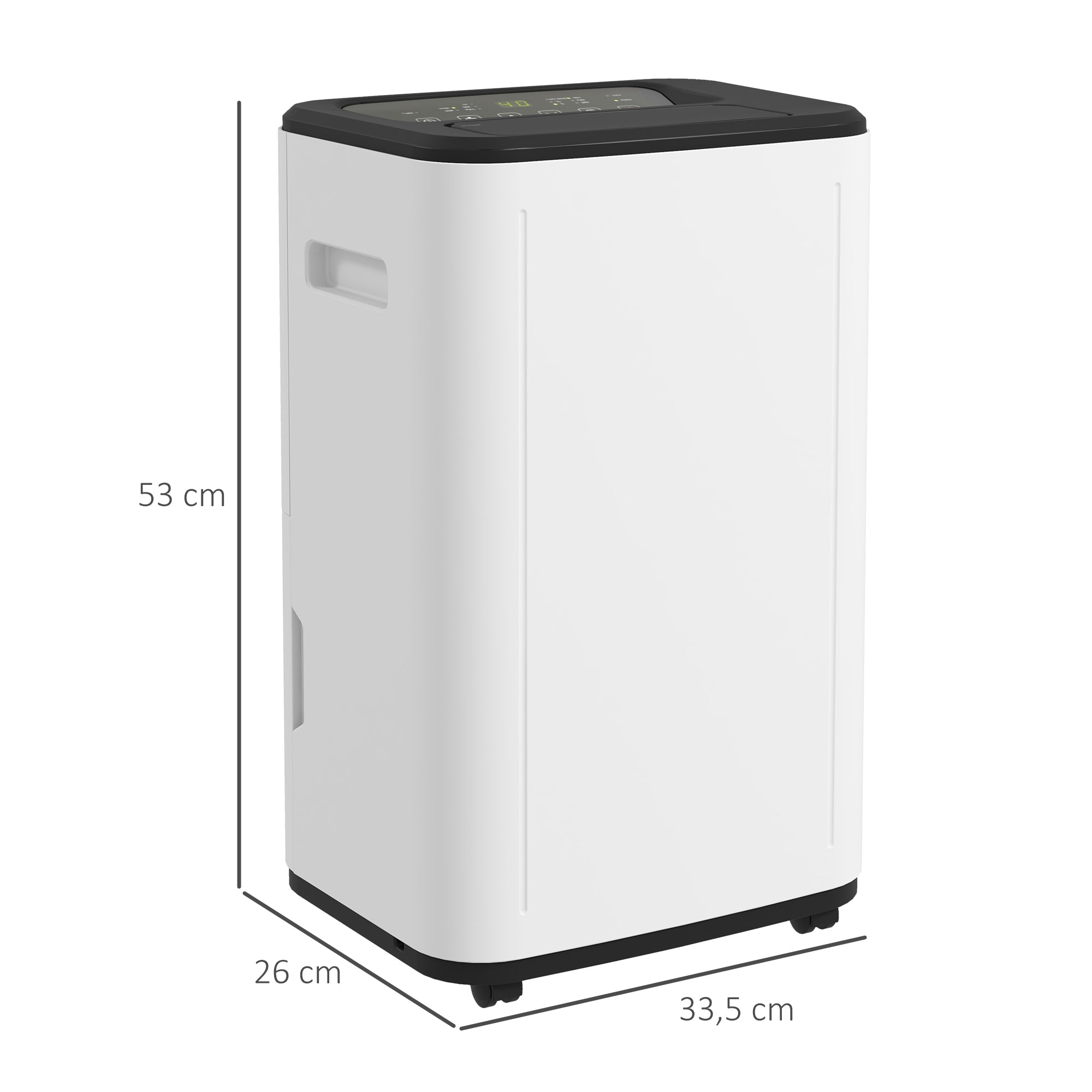 Desumidificador Elétrico – 33,5x26x53 cm – Branco – ABS