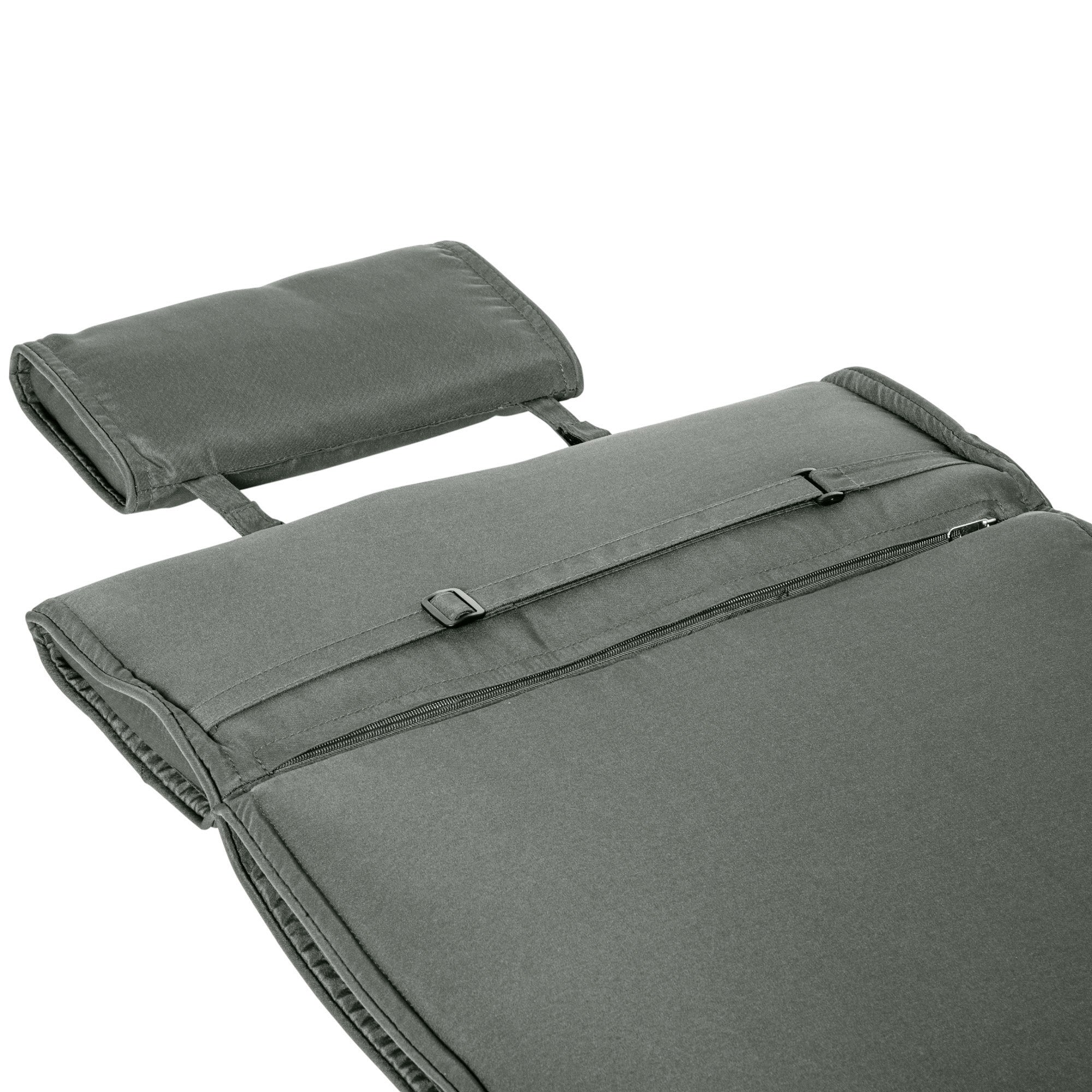Almofada para Espreguiçadeira 198x53x5cm - Cinza