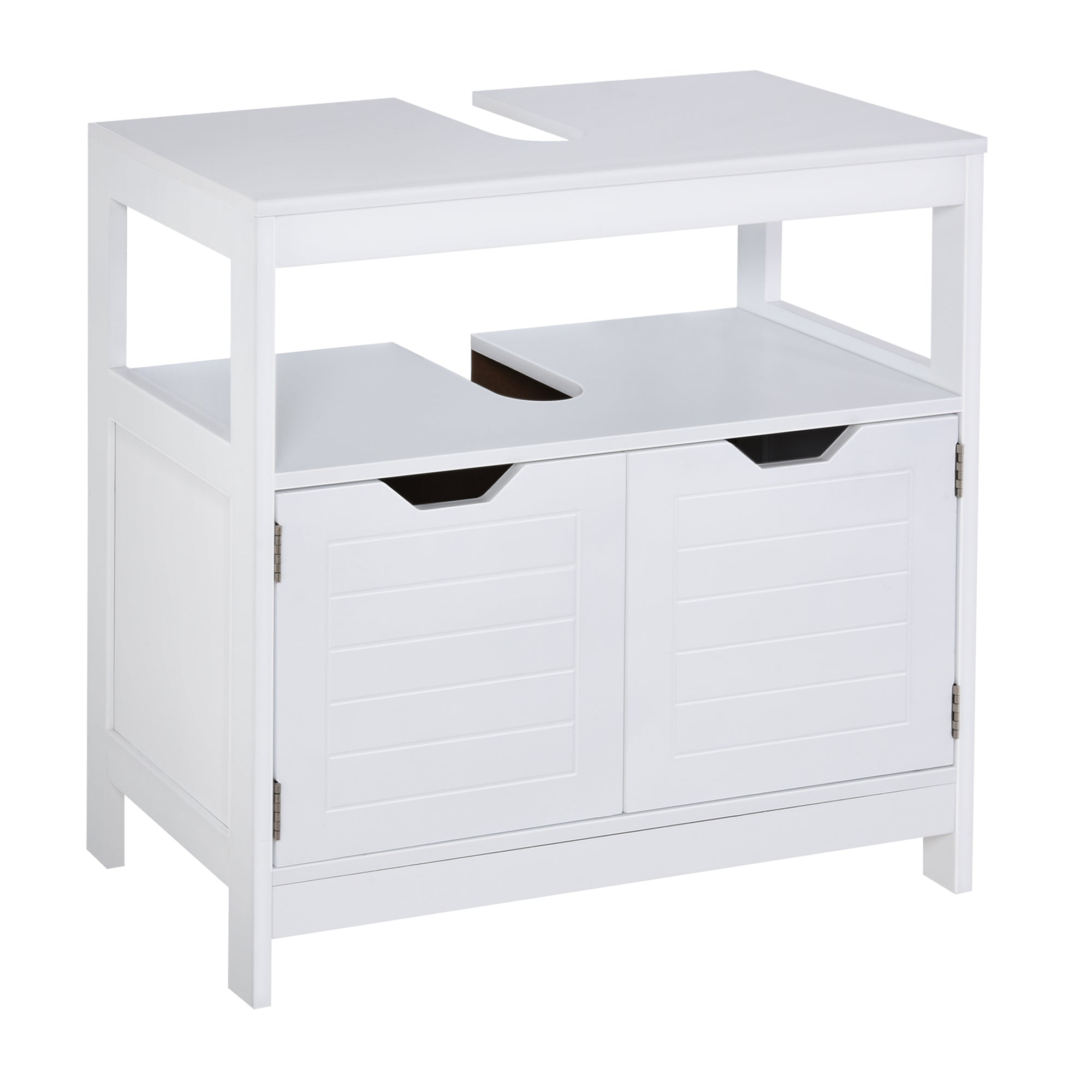 Armário de Banheiro com Prateleira 60x30x60 cm - Branco