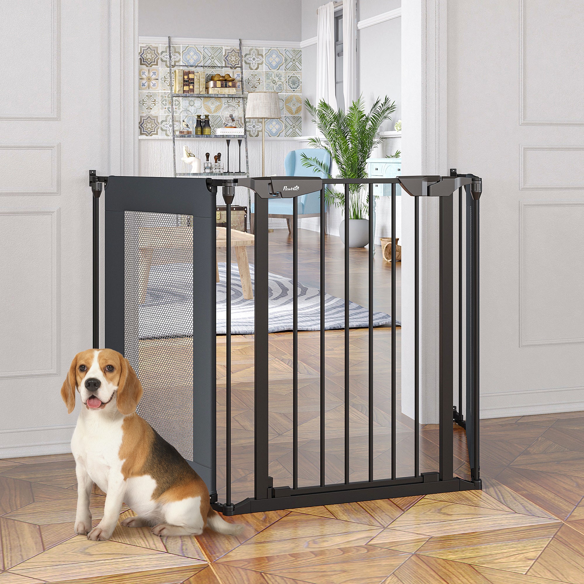 Barreira de Segurança Dobrável 203x74cm Preto