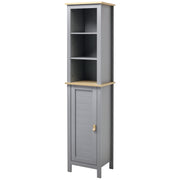 Armário de Banheiro Alto Cinzento 39x30x168 cm - Organização e Elegância para o seu Espaço