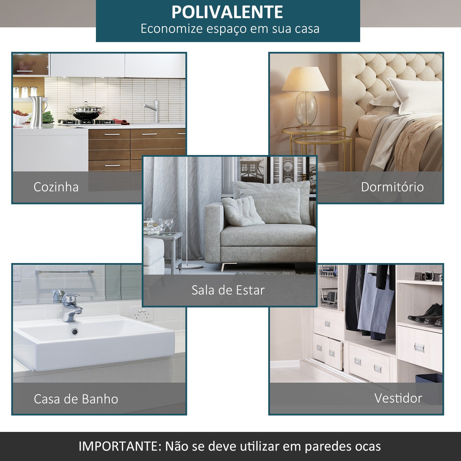 Kit de Ferragens para Porta Corredeira 200x0.6x4cm Preto