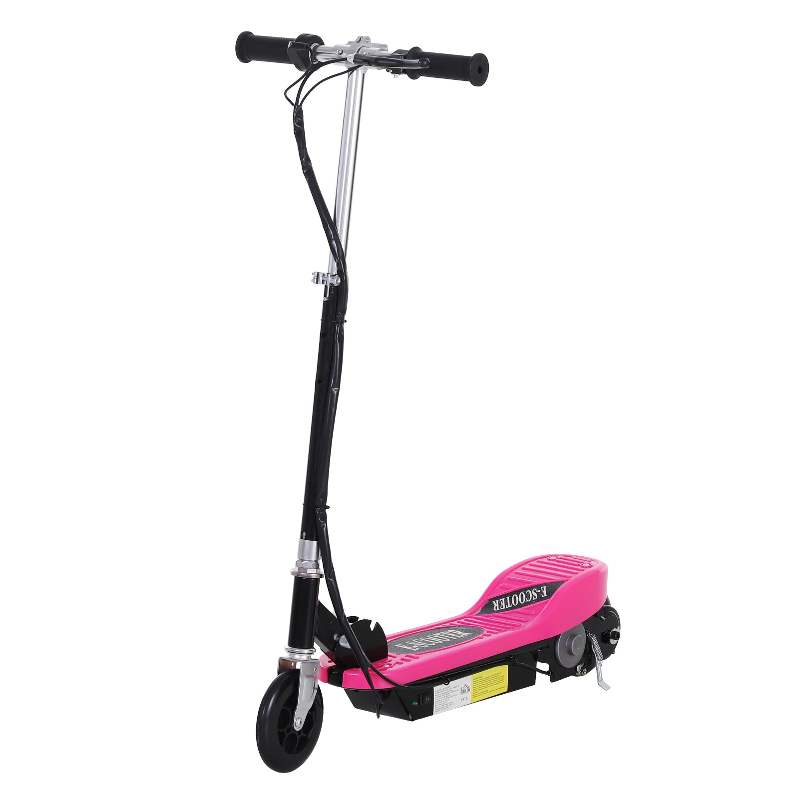 Trotinete Elétrica Dobrável para Crianças - Rosa 78x37x91-99cm