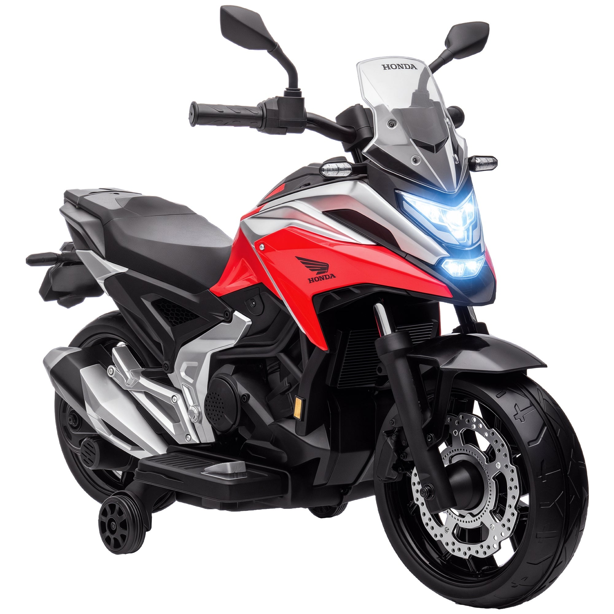 Moto Elétrica para Crianças 3-6 Anos Vermelha 107x46x75 cm