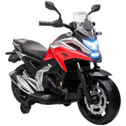 Moto Elétrica para Crianças 3-6 Anos Vermelha 107x46x75 cm