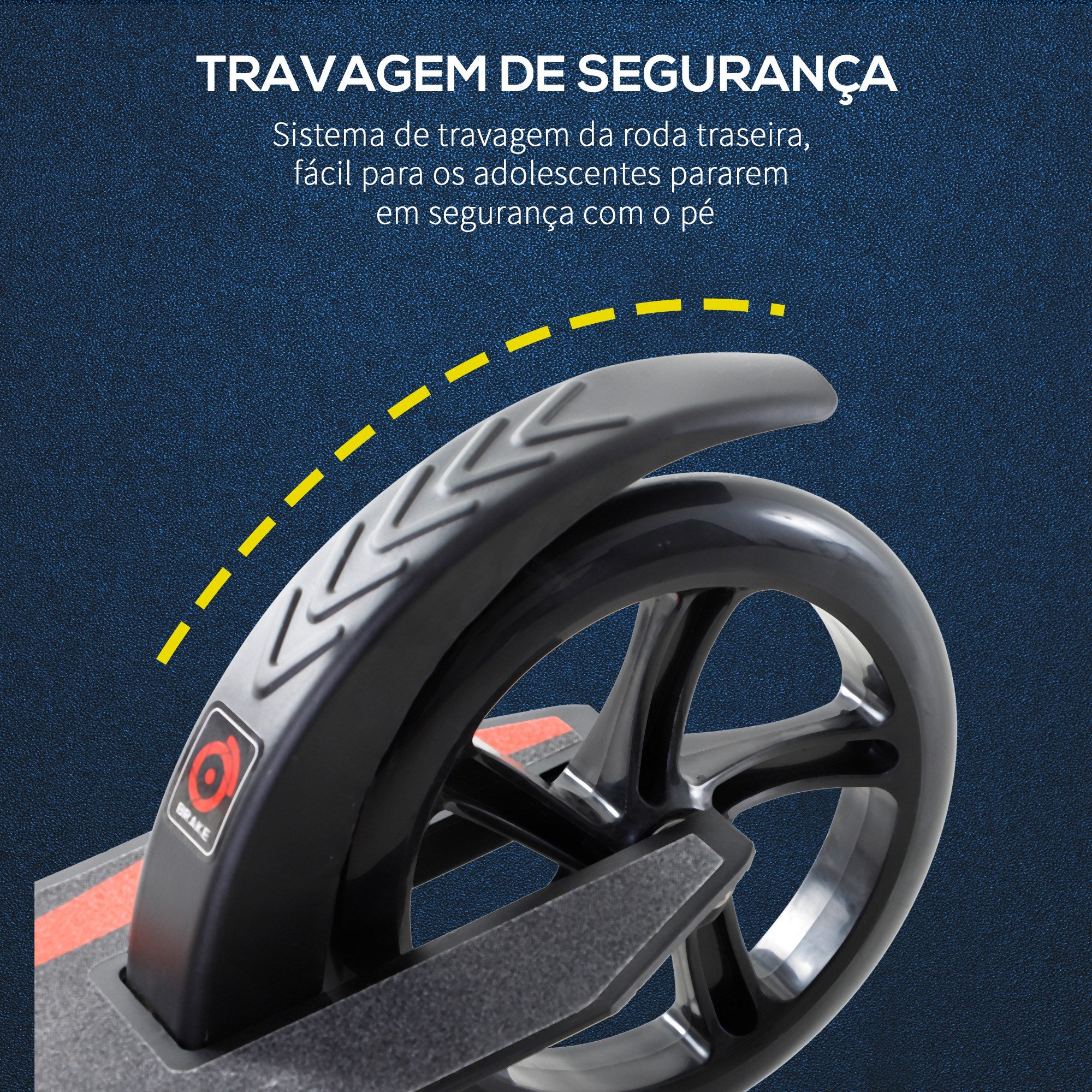 Trotinete Dobrável de Alumínio para Crianças - 92,5x37,5x87-101,5 cm - Preto