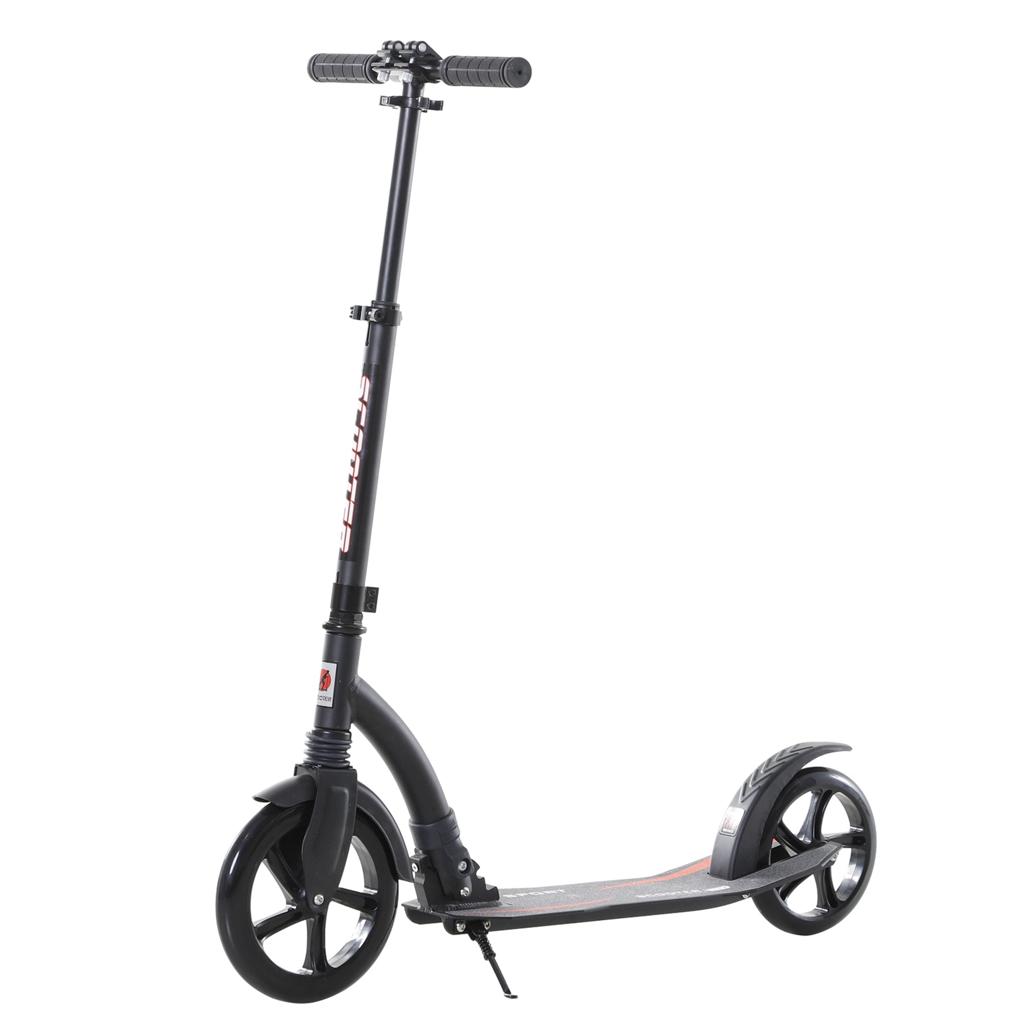 Trotinete Dobrável de Alumínio para Crianças - 92,5x37,5x87-101,5 cm - Preto