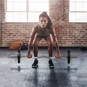 Conjunto de 2 Discos de Pesos Olimpicos 5kg Preto Ø24x3,5 cm